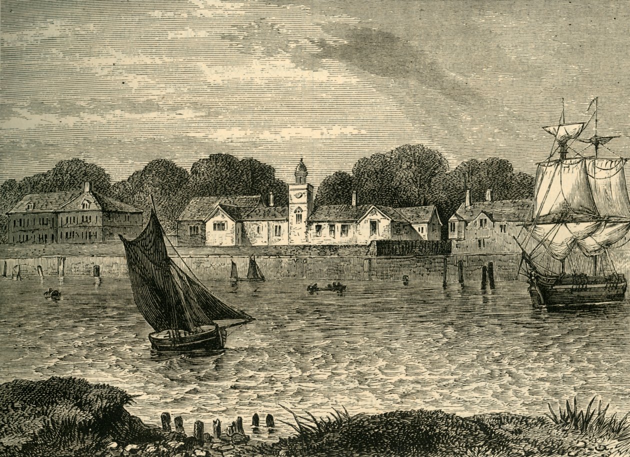 Duke of Norfolks Almshouses, v roce 1796, c1878. od Unbekannt
