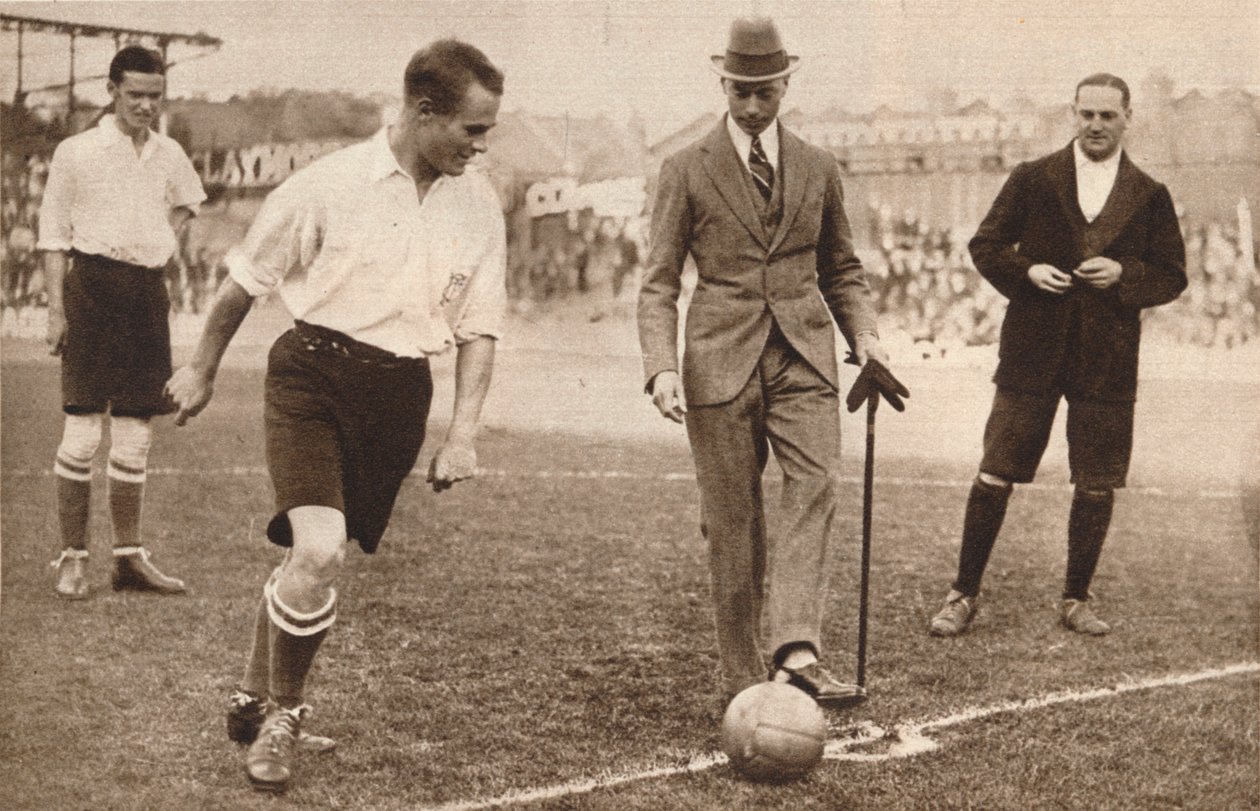 Vévoda z Yorku, charitativní fotbalový zápas, Tottenham Hotspurs a Corinthians, c1921 od Unbekannt