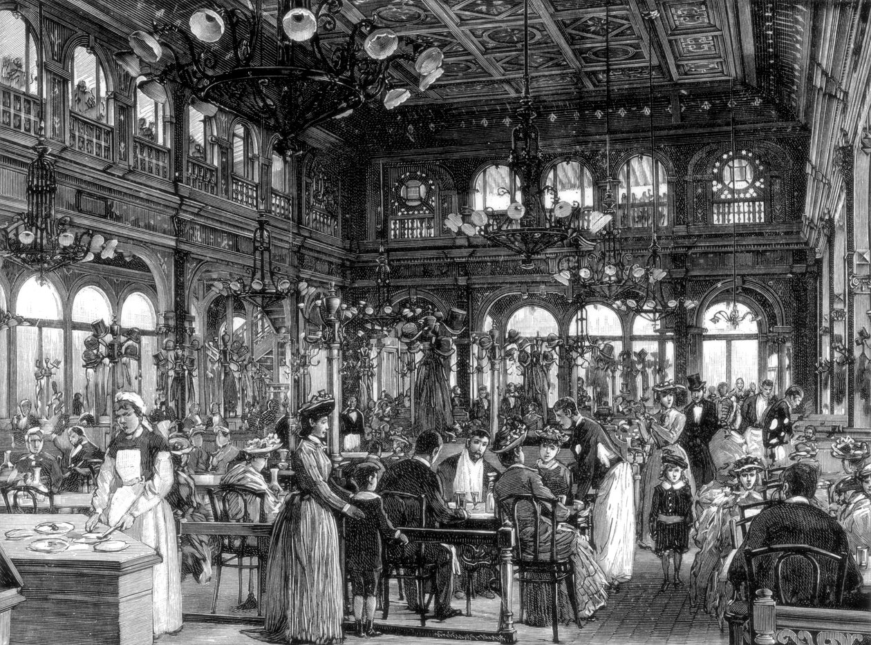 Restaurace Duval na Quai de Billy, Paříž, 1889 od Unbekannt