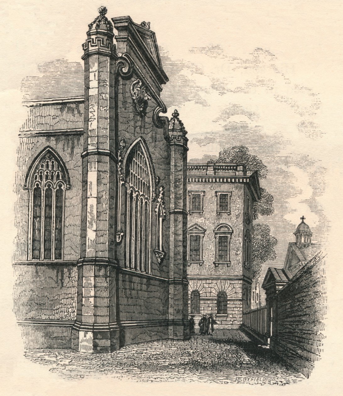 The East End of the College Chapel, Peterhouse, Cambridge 19. století od Unbekannt