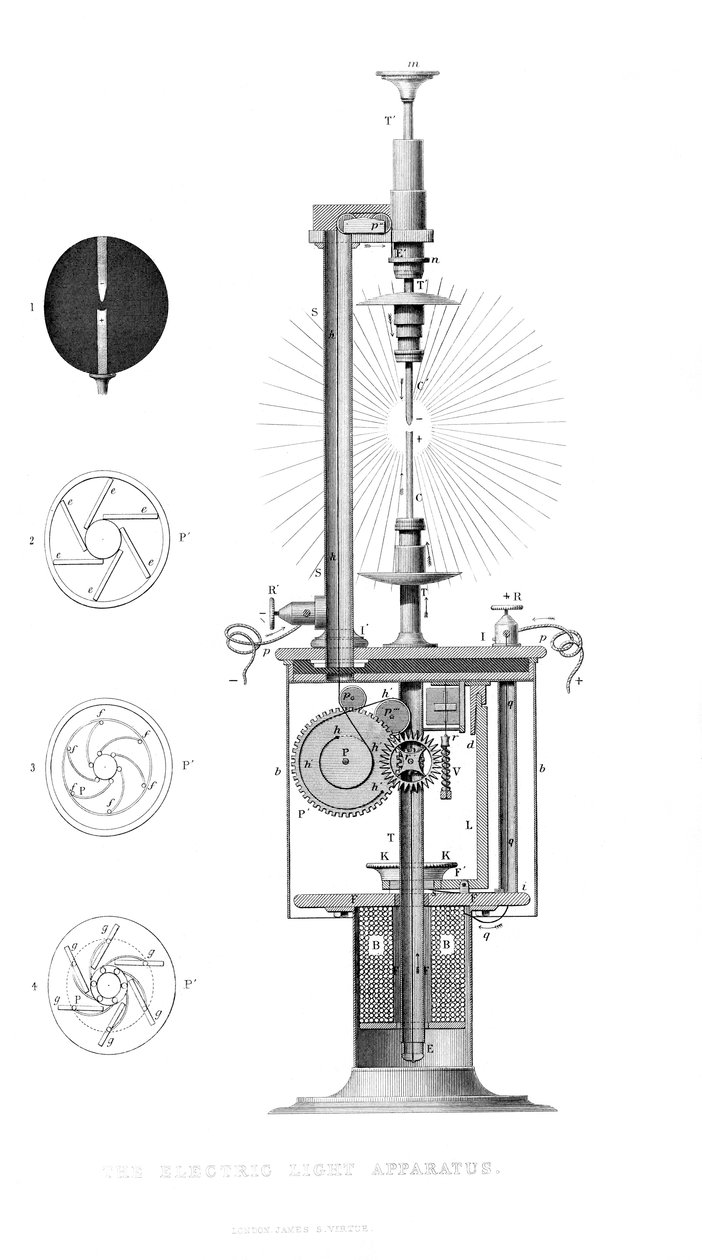 The Electric Light Apparatus, 1866 od Unbekannt