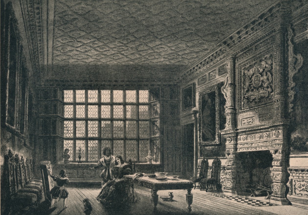 Alžbětinský pokoj, Coombe Abbey, Warwickshire, 1915 od Unbekannt