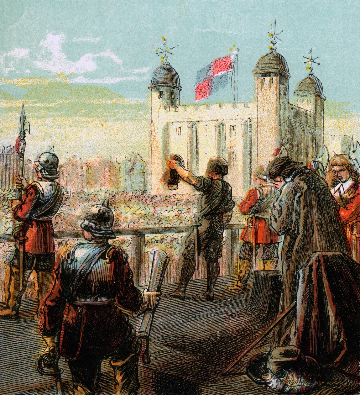 The Execution Of Lord Strafford, 1641, c1850 od Unbekannt