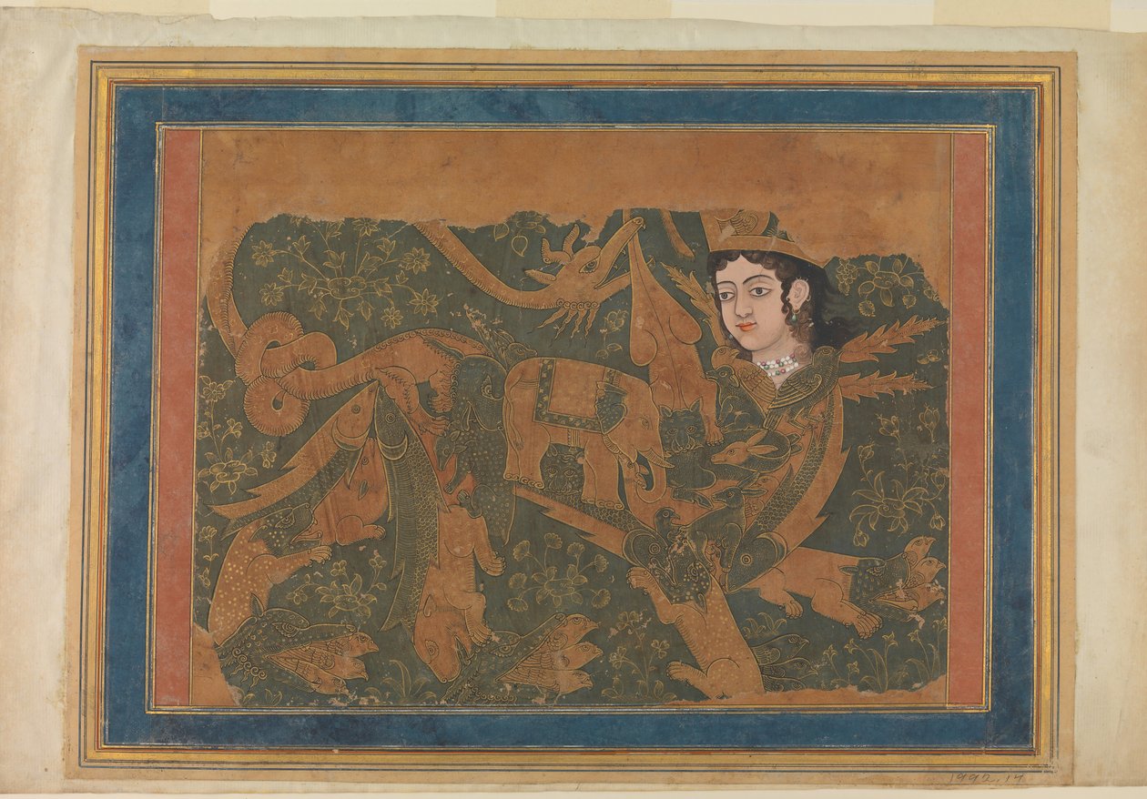 The Fabulous Creature Buraq, ca. 1660-80. od Unbekannt