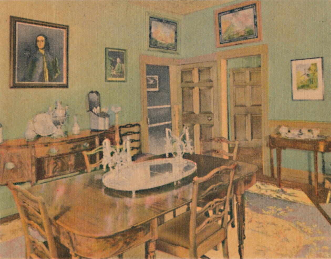 Rodinná jídelna, 1946 od Unbekannt