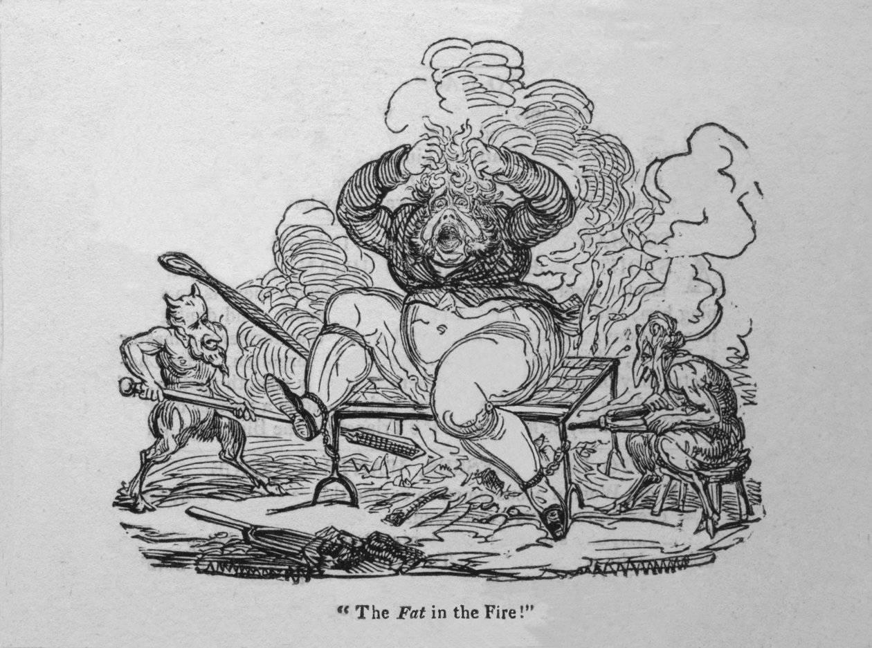 The Fat in the Fire!, c1820. od Unbekannt