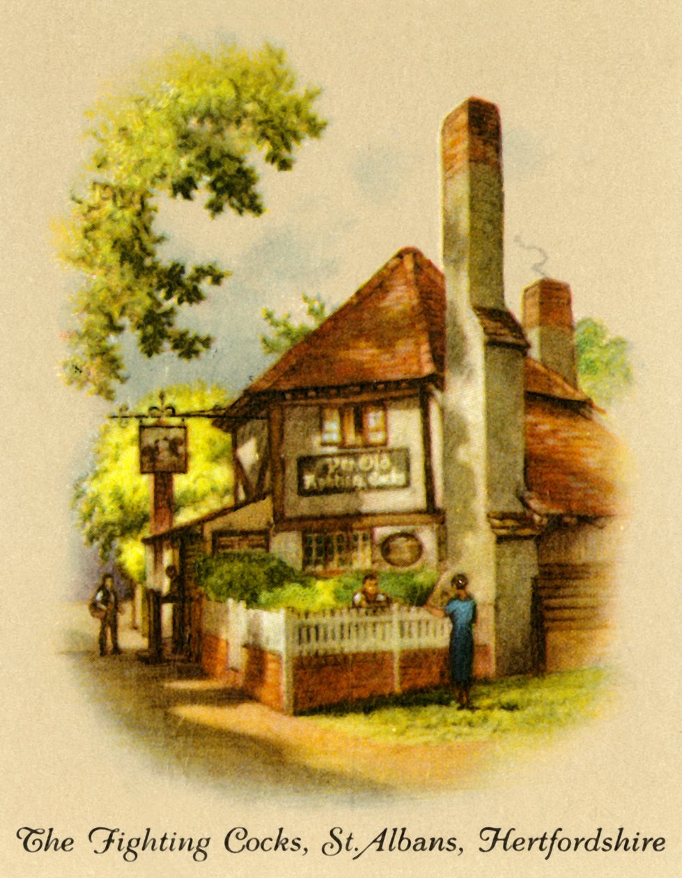 The Fighting Cocks, St. Albans, Hertfordshire, 1936. od Unbekannt