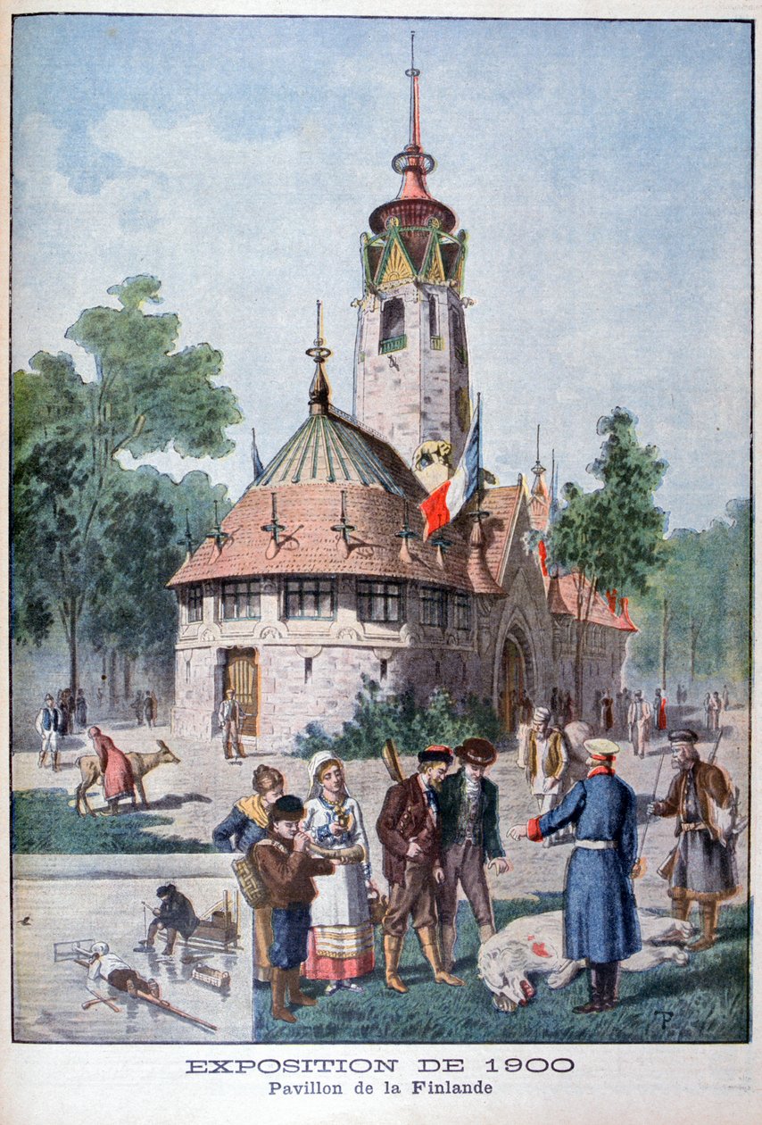 Finský pavilon na Světové výstavě v roce 1900, Paříž, 1900 od Unbekannt