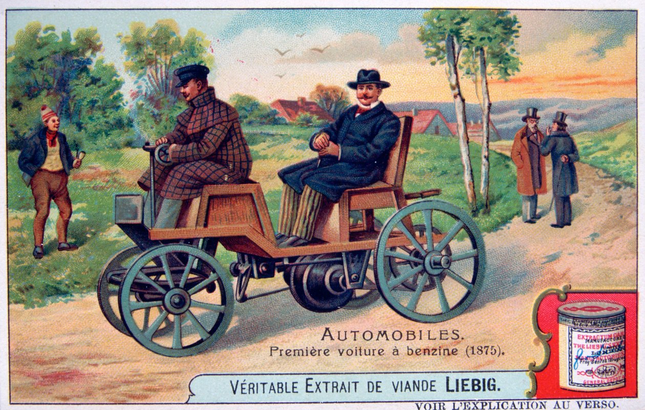 První benzinový automobil, 1875, c1900 od Unbekannt