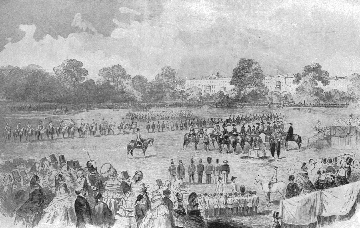 První distribuce Viktoriina kříže královnou Viktorií, Hyde Park, 26. června 1857, 1901. od Unbekannt