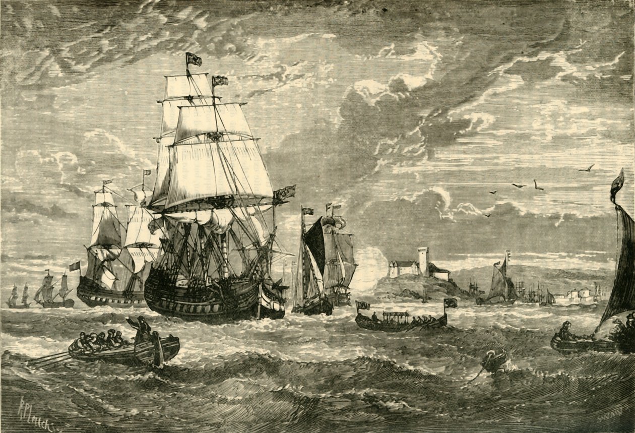 První flotila Východoindické společnosti opouštějící Woolwich, 1601, 1890. od Unbekannt