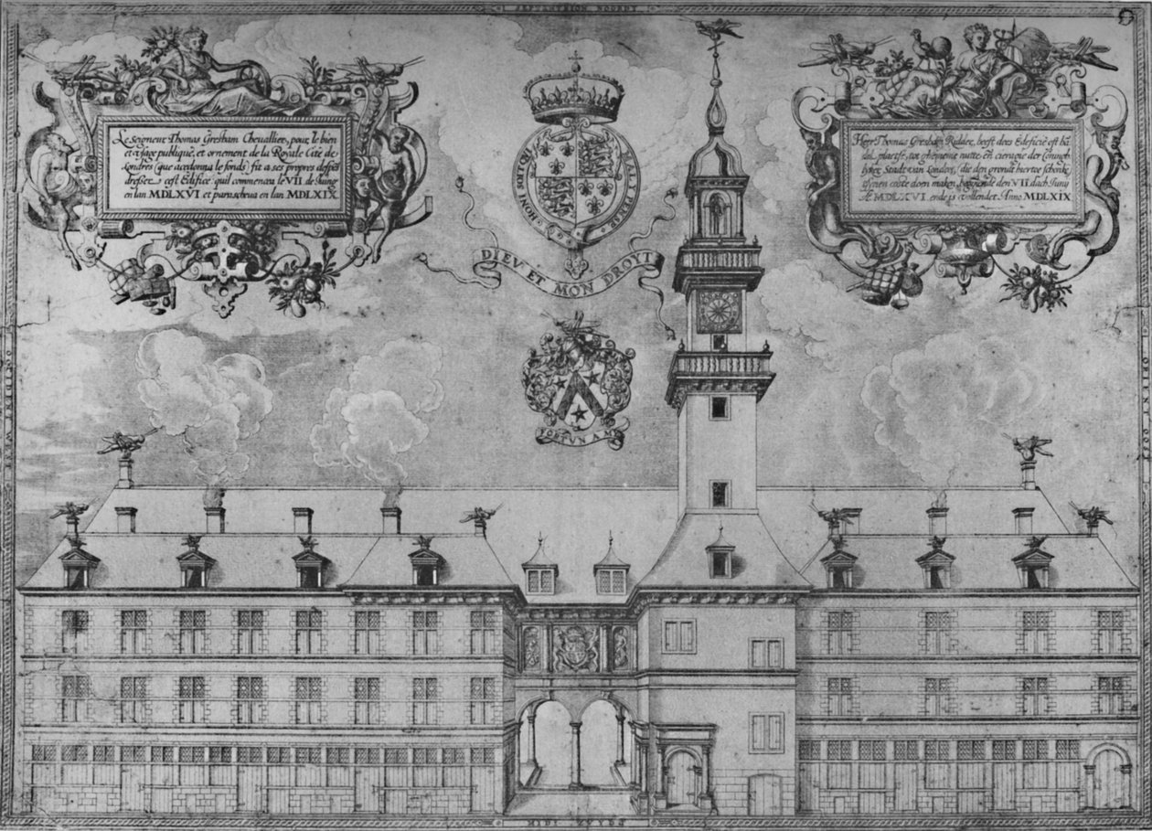 První královská burza v roce 1569, 16. století, 1928 od Unbekannt