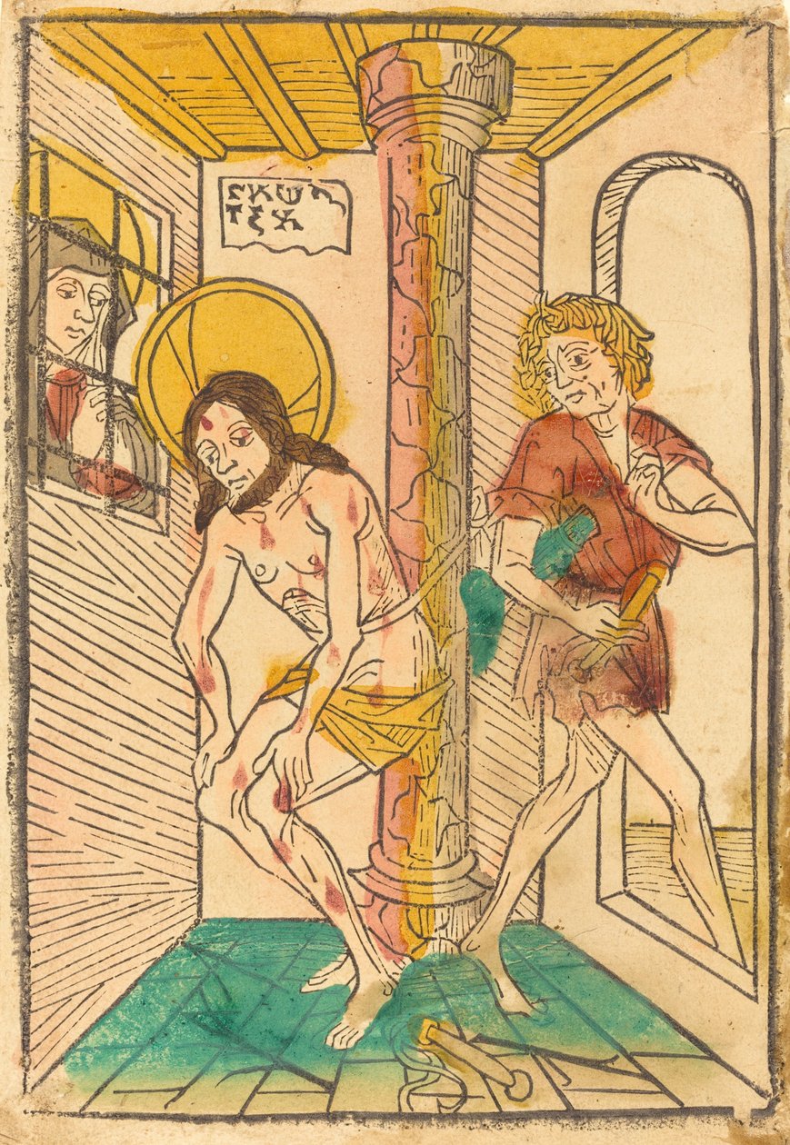 Bičování v přítomnosti Marie, 14651475. od Unbekannt