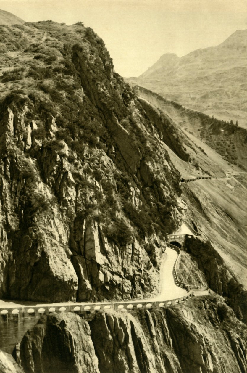 Průsmyk Flexen, Vorarlbersko, Rakousko, c1935. od Unbekannt