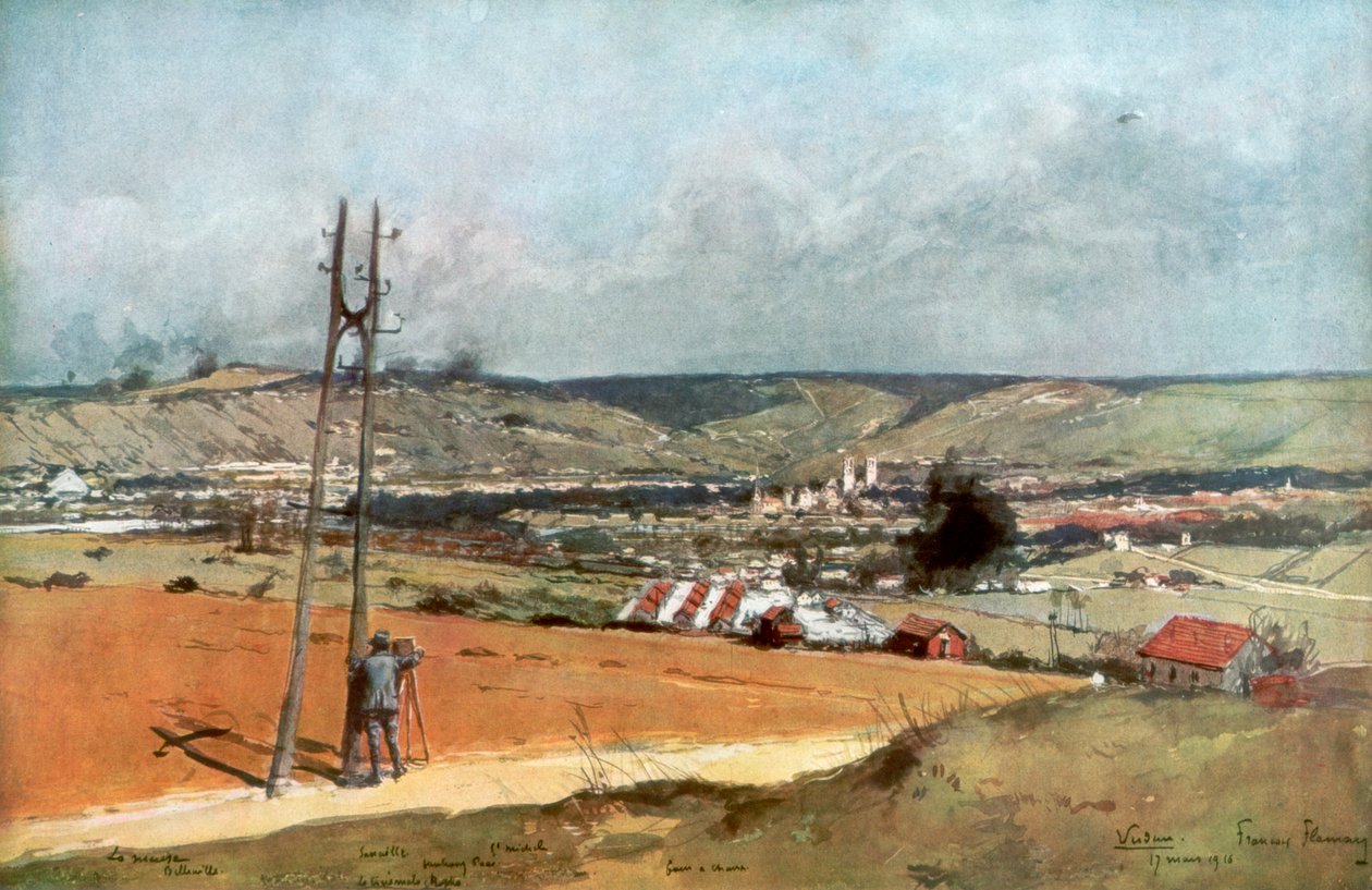 The Forts of Chaume, Verdun, Francie, 19. března 1916, 1926 od Unbekannt