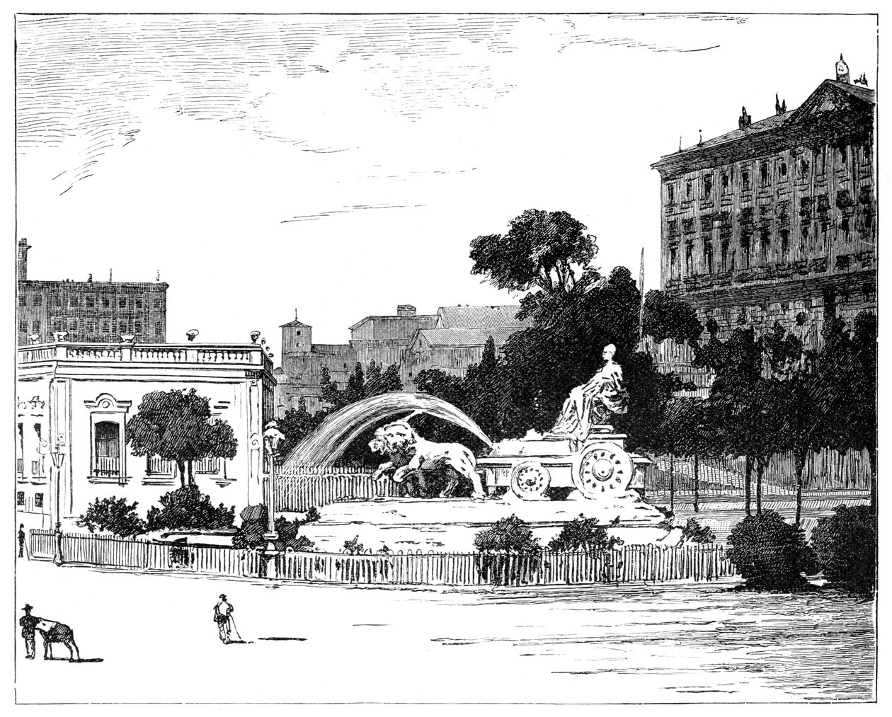Fontána Cybele, Madrid, 1900 od Unbekannt