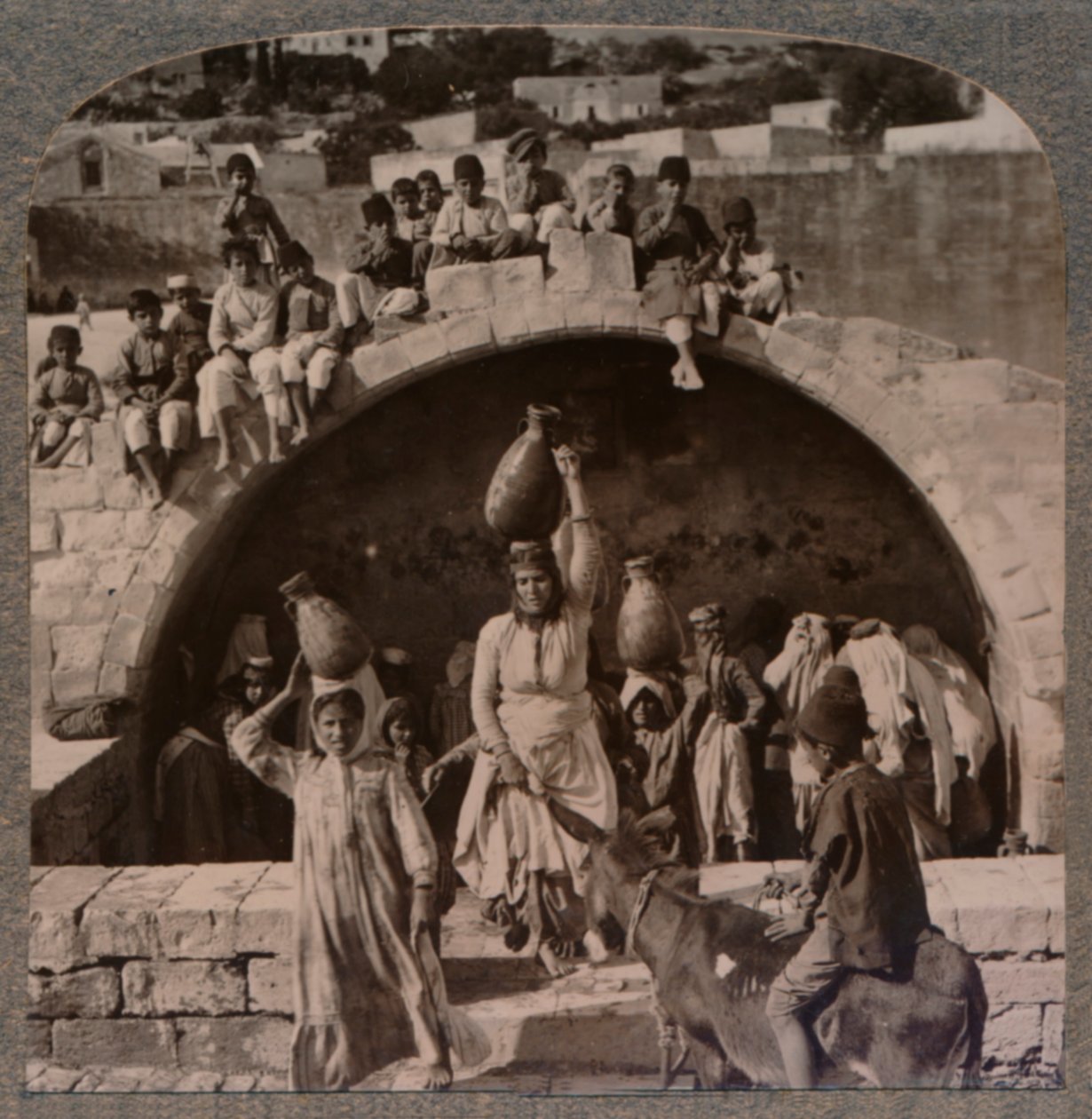 Fontána Panny Marie, Nazareth, c1900 od Unbekannt