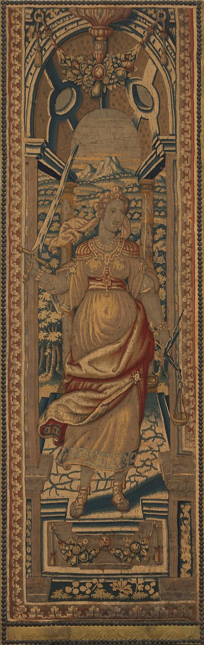 Čtyři kardinální ctnosti: Spravedlnost, c. 15501600. od Unbekannt