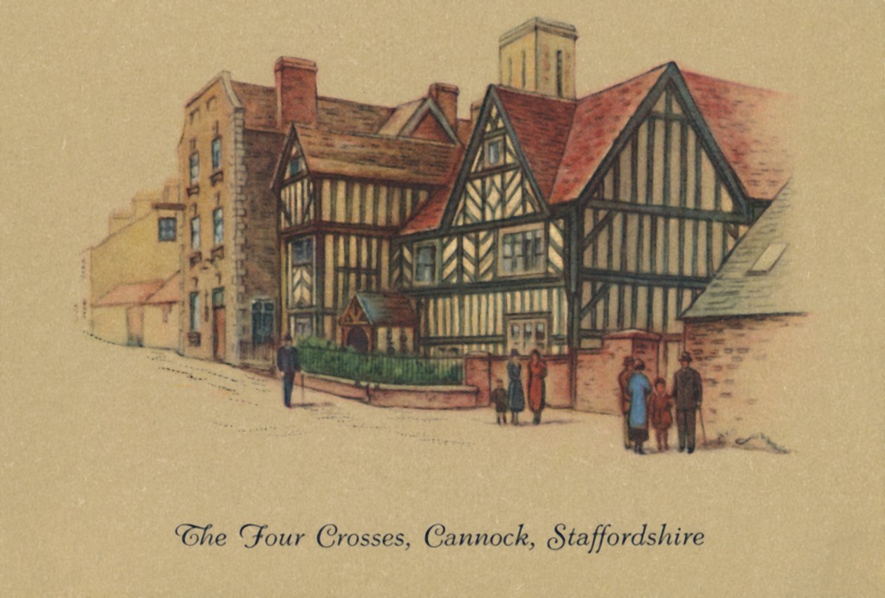 Čtyři kříže, Cannock, Staffordshire, 1939 od Unbekannt