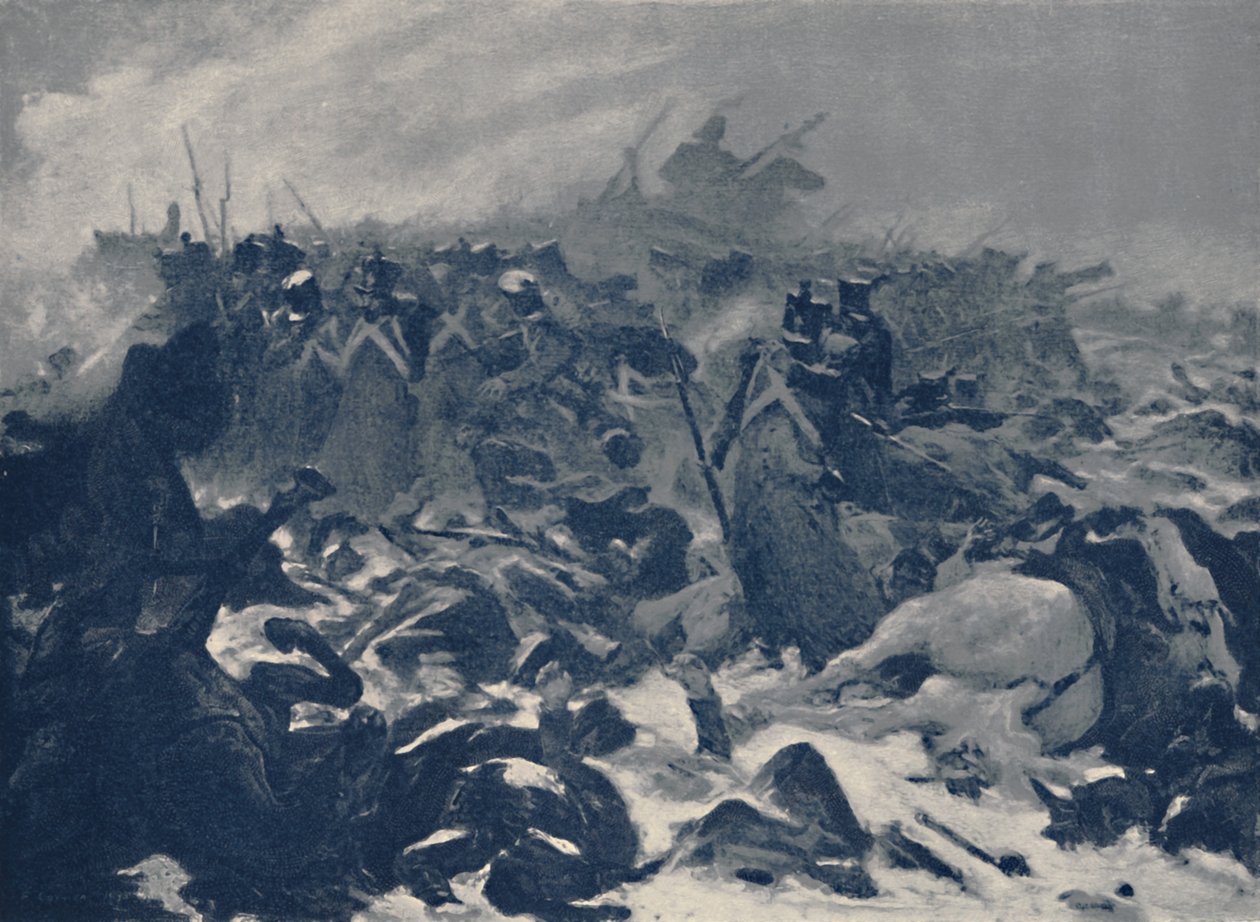 Čtrnáctá linie v Eylau, únor 1807, 1896 od Unbekannt