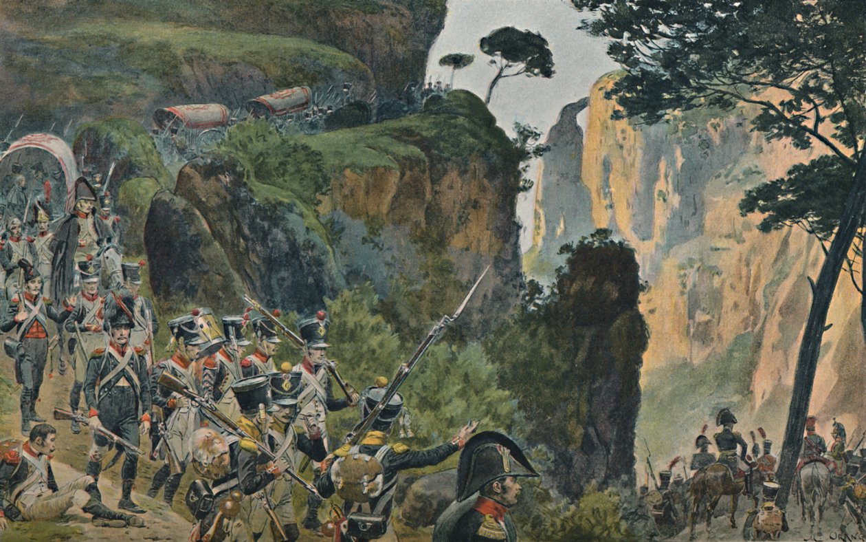 Francouzská armáda v horách Portugalska, 1896 od Unbekannt