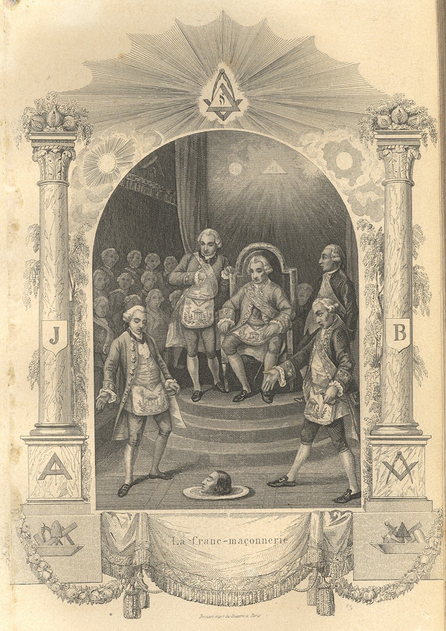 Ceremoniál francouzských svobodných zednářů, 1844 od Unbekannt