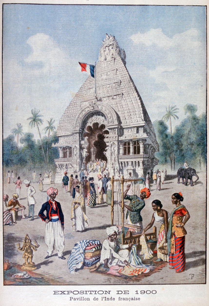 Francouzský indický pavilon na Světové výstavě v roce 1900, Paříž, 1900 od Unbekannt