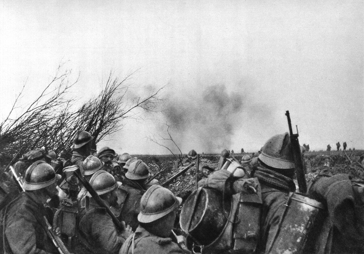 Francouzská frontová linie v Douaumont, Verdun, Francie, 25. února 1916 od Unbekannt