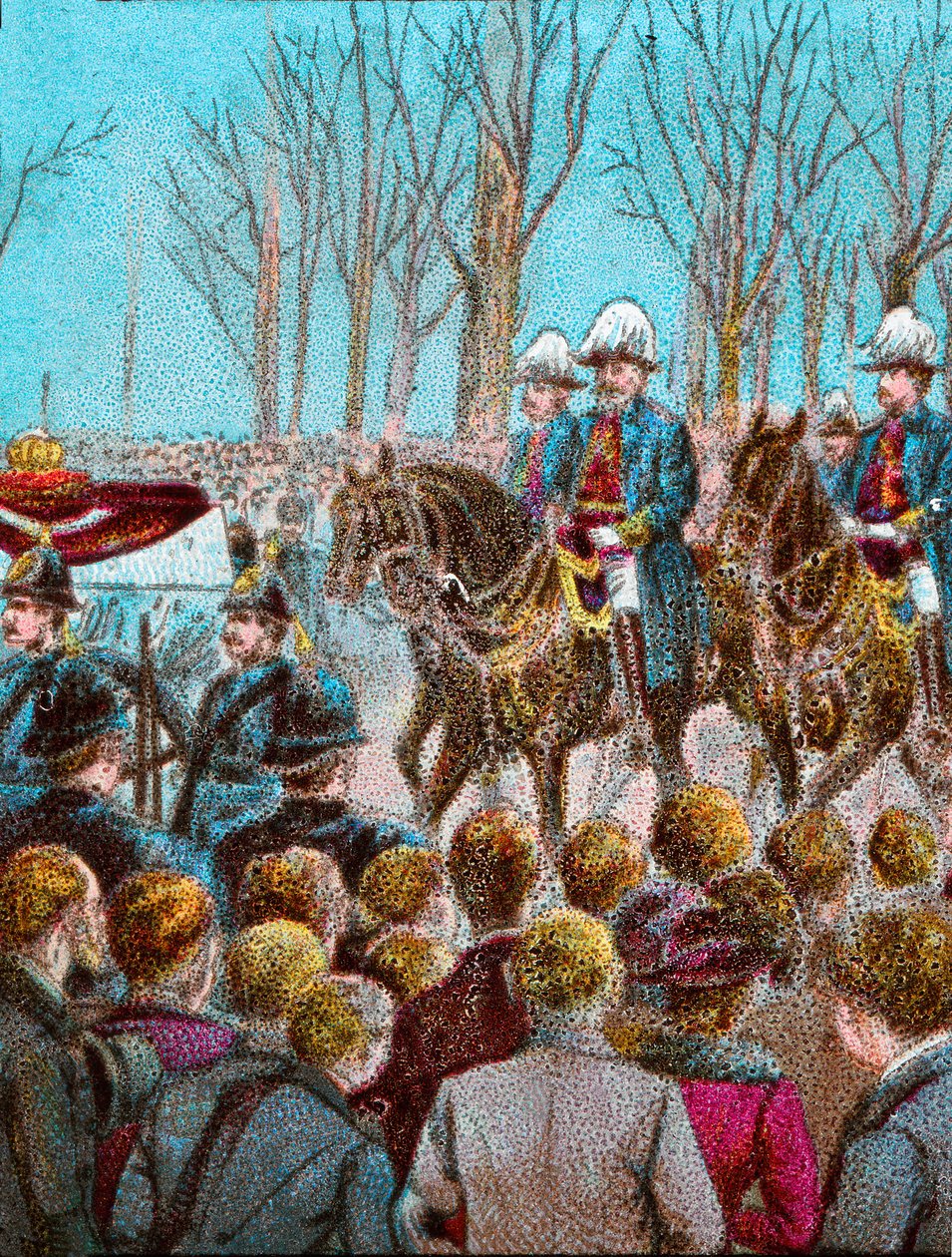 Pohřební průvod královny Viktorie následovaný králem Edwardem VII, 1901 c1902 od Unbekannt