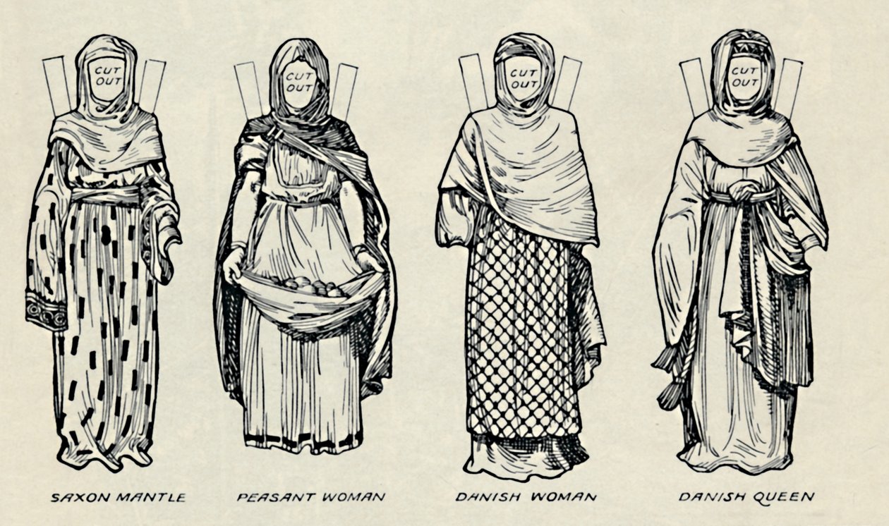The Gallery of British Costume: The Dress of Danes & Later Anglo-Saxons, c1934 od Unbekannt