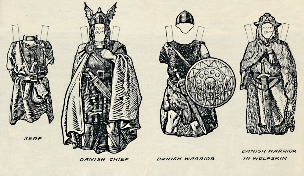 The Gallery of British Costume: The Dress of Danes & Later Anglo-Saxons, c1934 od Unbekannt