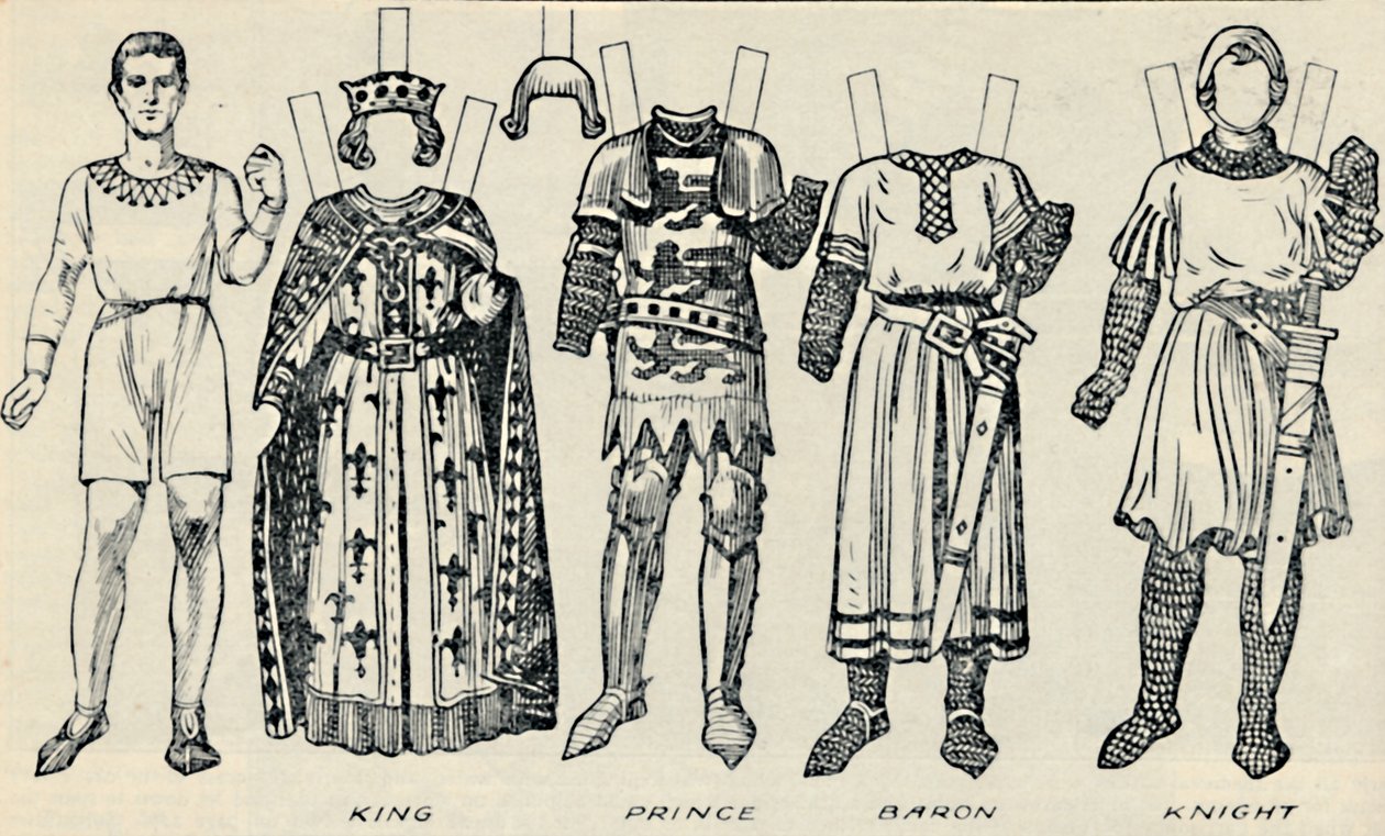 Galerie britského kostýmu: Co muži a ženy nosili v době Jindřicha III., c1934 od Unbekannt