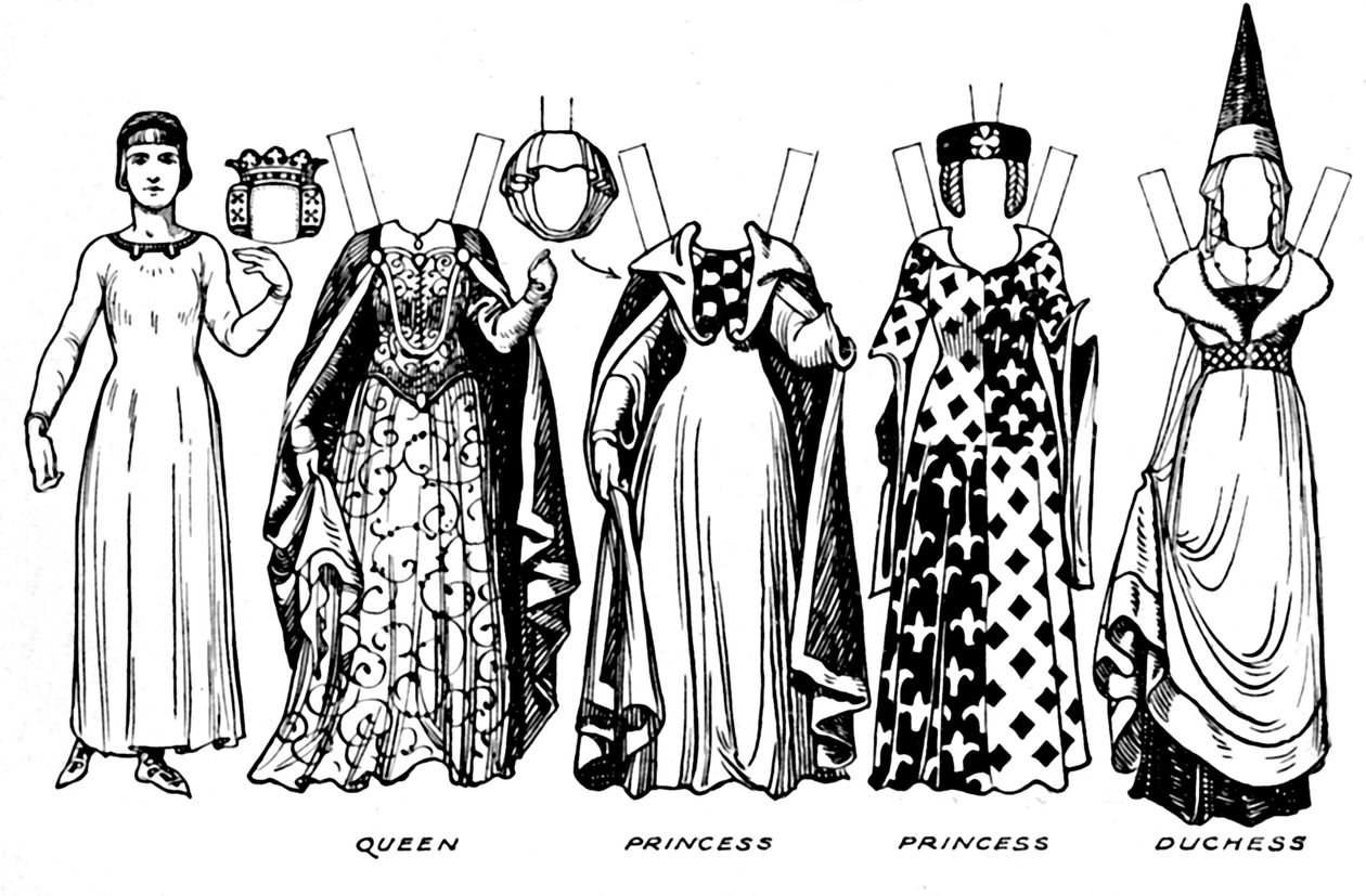 The Gallery of Costume: In the Days of the Second and Third Edwards, c1934 od Unbekannt