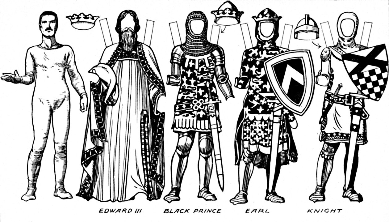 The Gallery of Costume: In the Days of the Second and Third Edwards, c1934 od Unbekannt