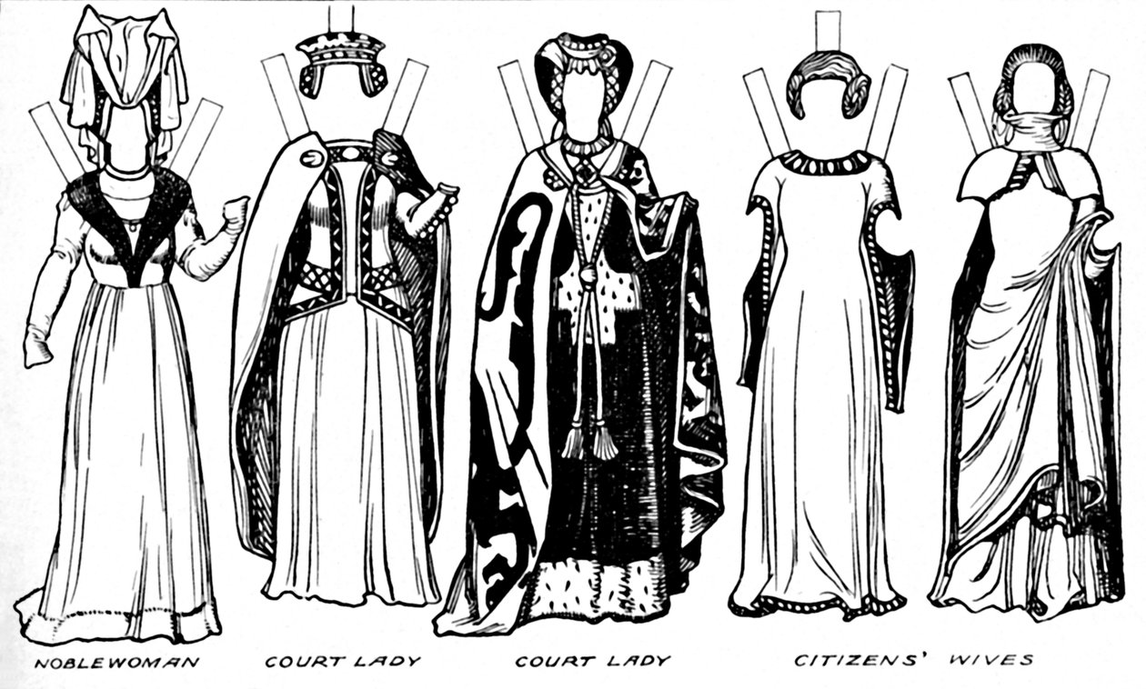 The Gallery of Costume: In the Days of the Second and Third Edwards, c1934 od Unbekannt