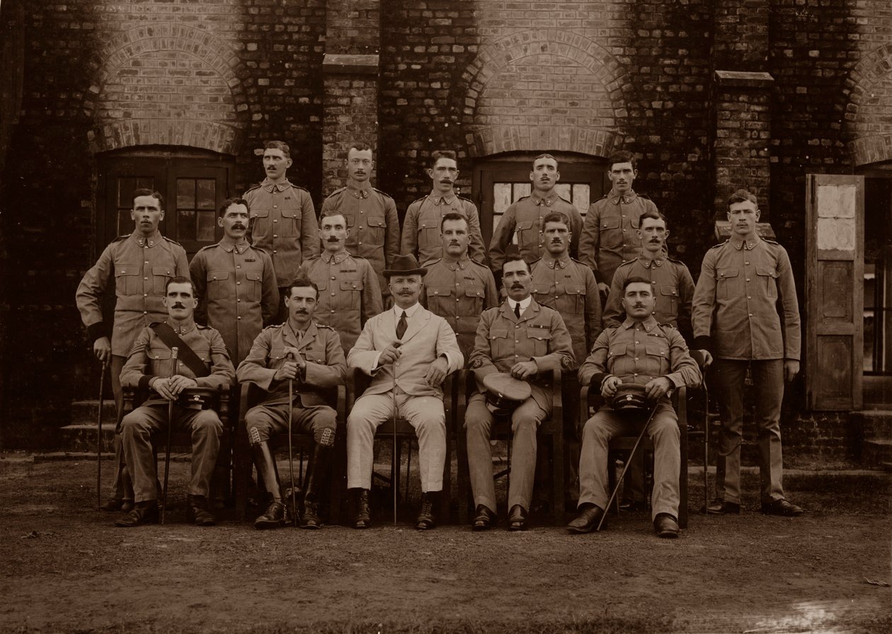 Posádková policie 1. královských střelců Munster, Rangún, Barma, 1913 od Unbekannt