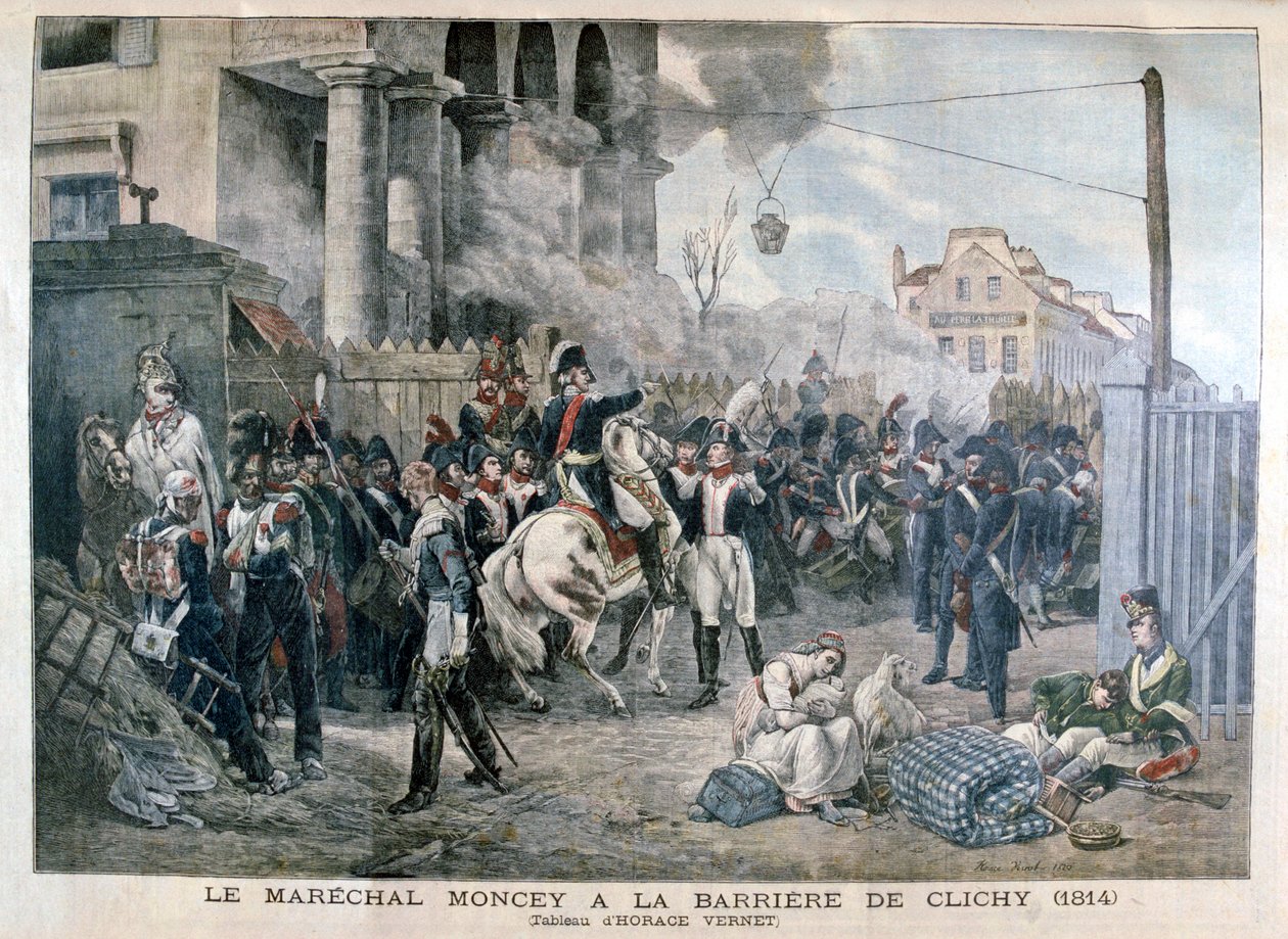 Brána v Clichy během obrany Paříže, 30. března 1814, 1904. od Unbekannt
