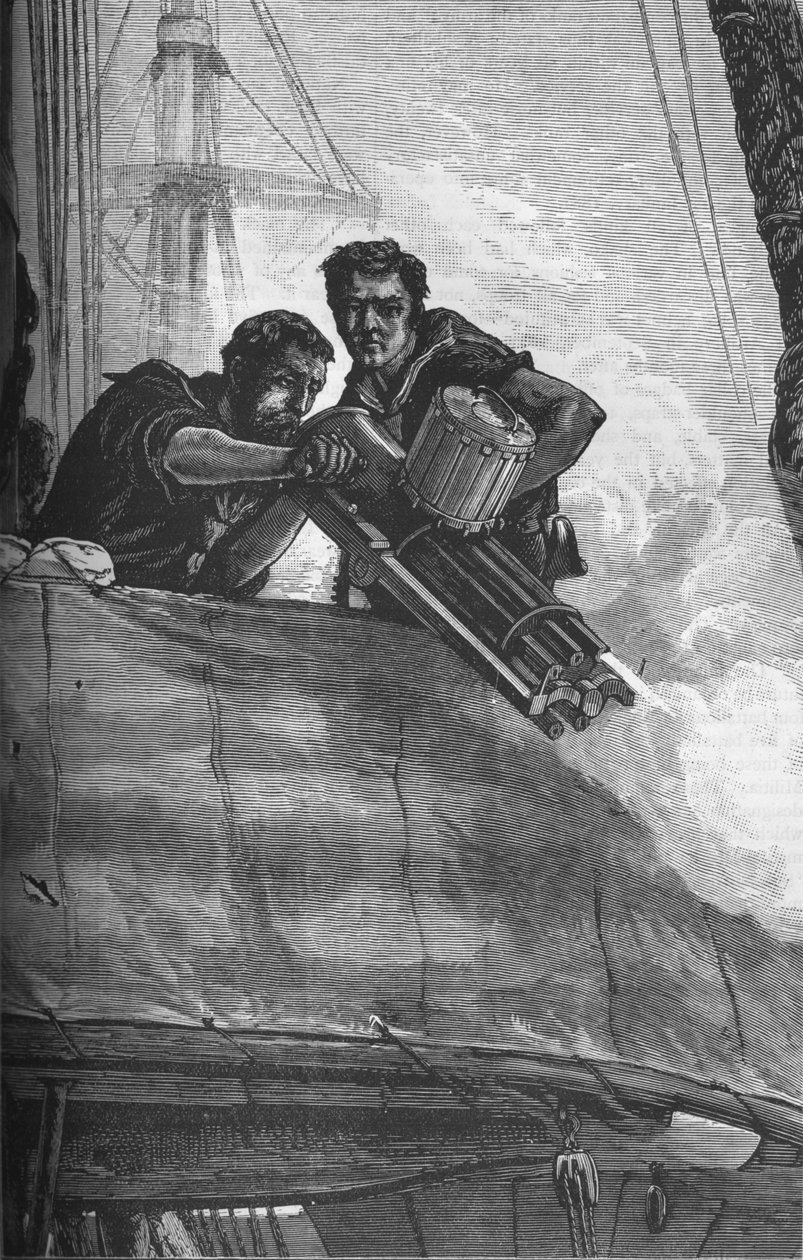 Gatling Gun, jak se používá v britském námořnictvu, c1880 od Unbekannt