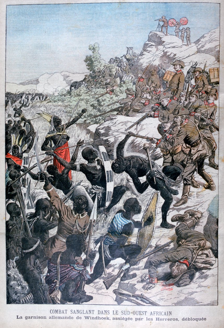 Německá posádka Windhoek, obležená Herery, jihozápadní Afrika, 1904 od Unbekannt