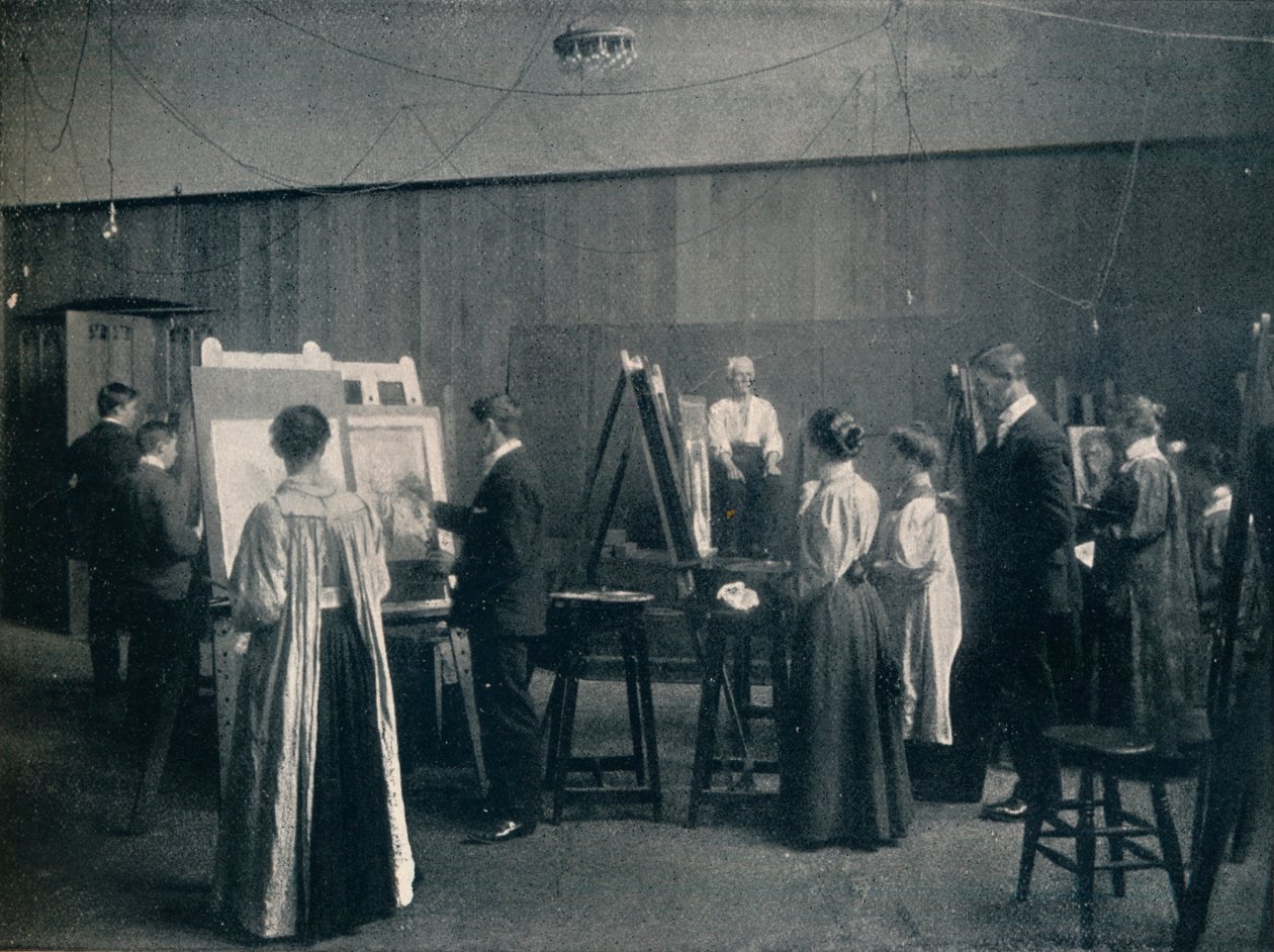 Glasgow School of Art, One of Life Rooms, c1900 od Unbekannt
