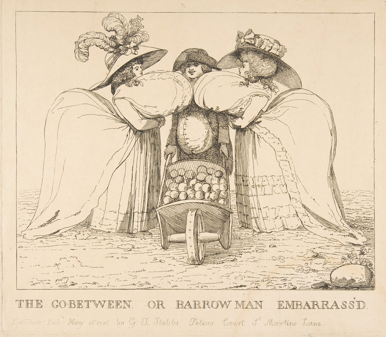 The Go-Between or Barrow Man Embarrassd, 15. května 1786. od Unbekannt