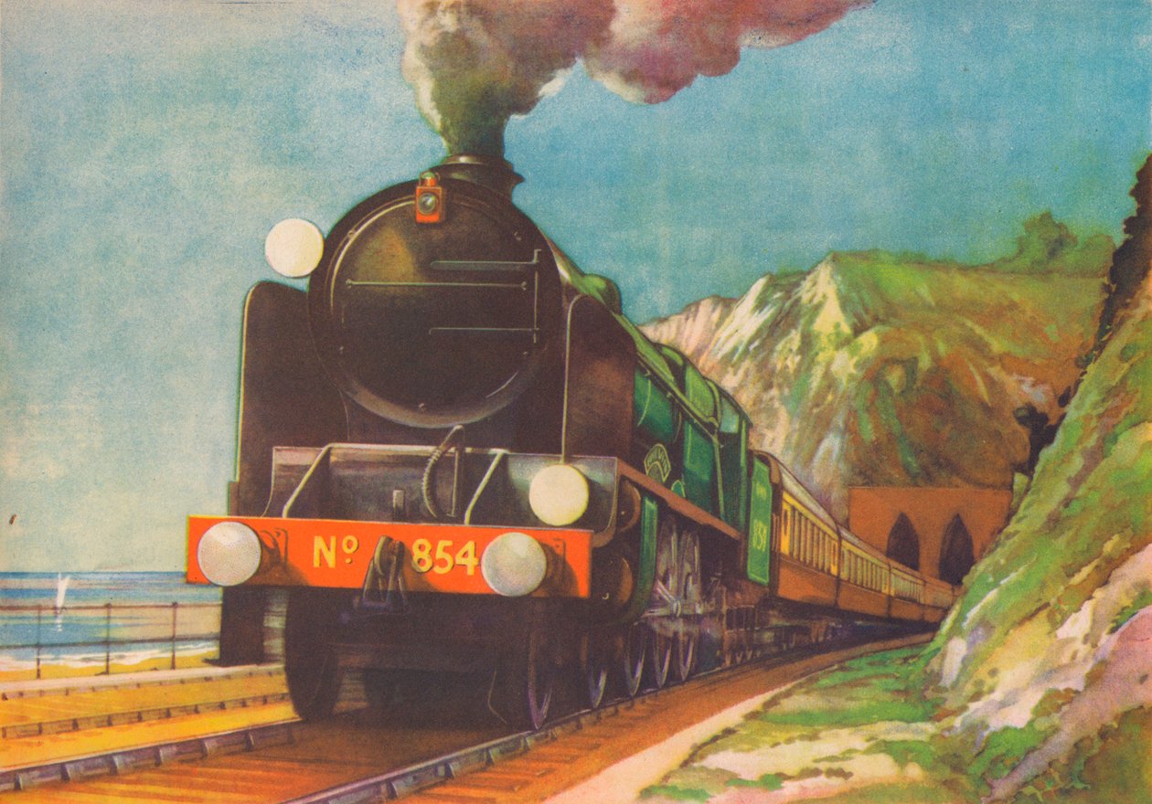 The Golden Arrow, S.R., opouštějící Shakespeares Cliff, Dover, 1940 od Unbekannt