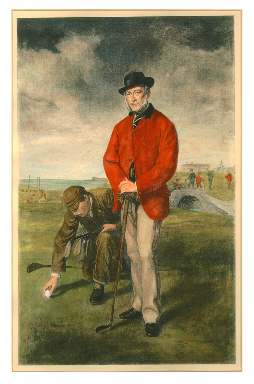 Golfista, 19. století. od Unbekannt