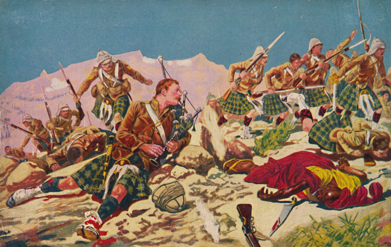 Gordon Highlanders. Jak Piper Findlater vyhrála V.C. v Dargai, 1897, 1939 od Unbekannt
