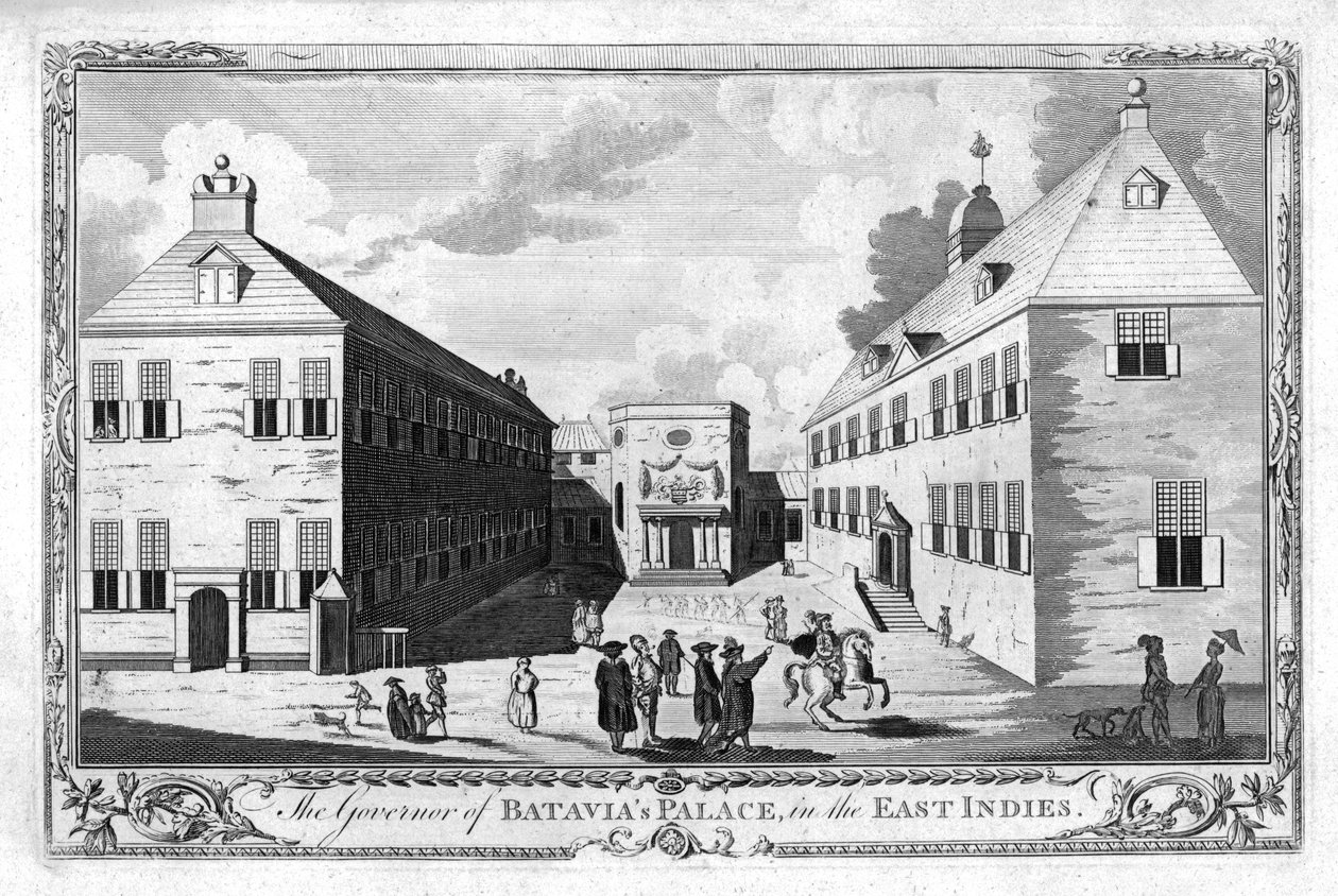 Guvernér paláce Batavias, ve východní Indii., c1750 od Unbekannt
