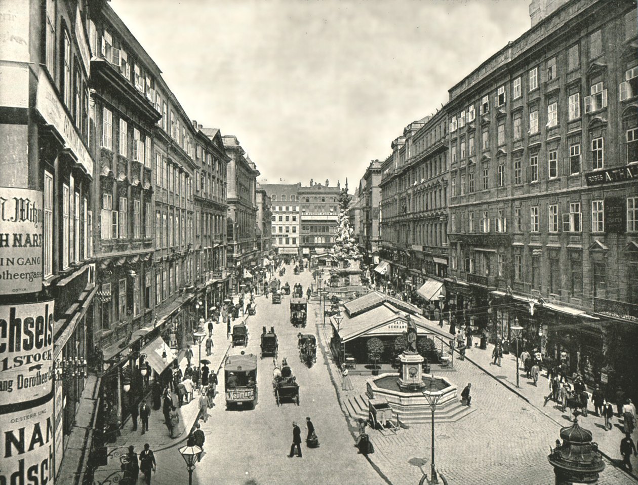 The Graben, Vídeň, Rakousko, 1895. od Unbekannt