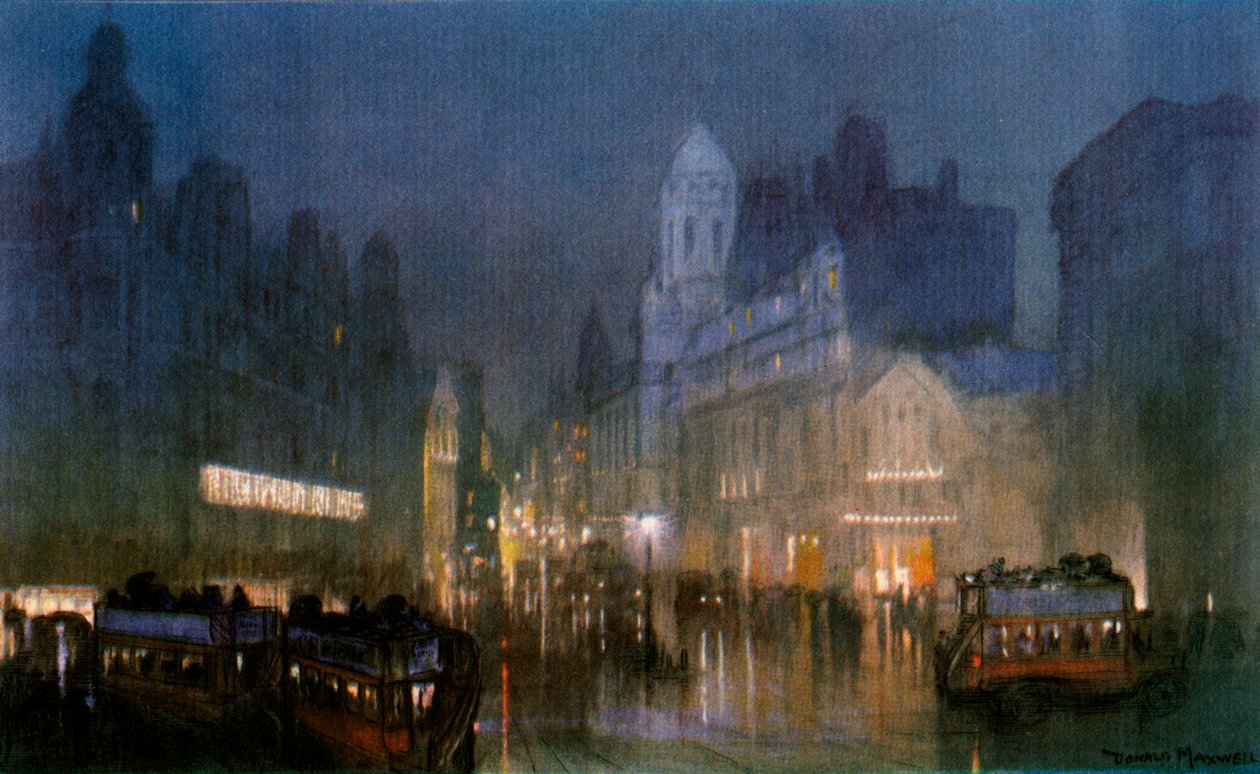Canal Grande v Tottenham Court Road. c1900-1940 od Unbekannt