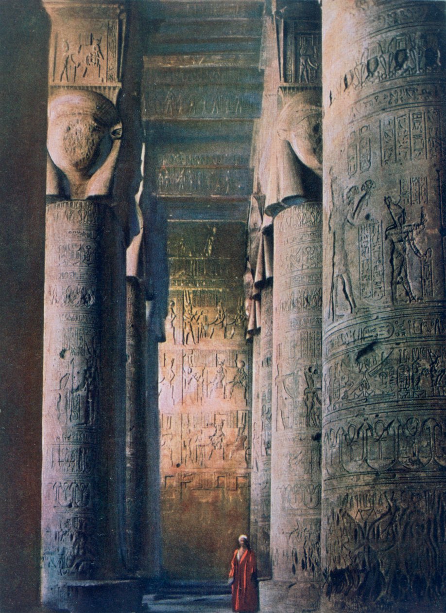 Velký sál, chrám Hathor, Dendera, Egypt, 20. století od Unbekannt