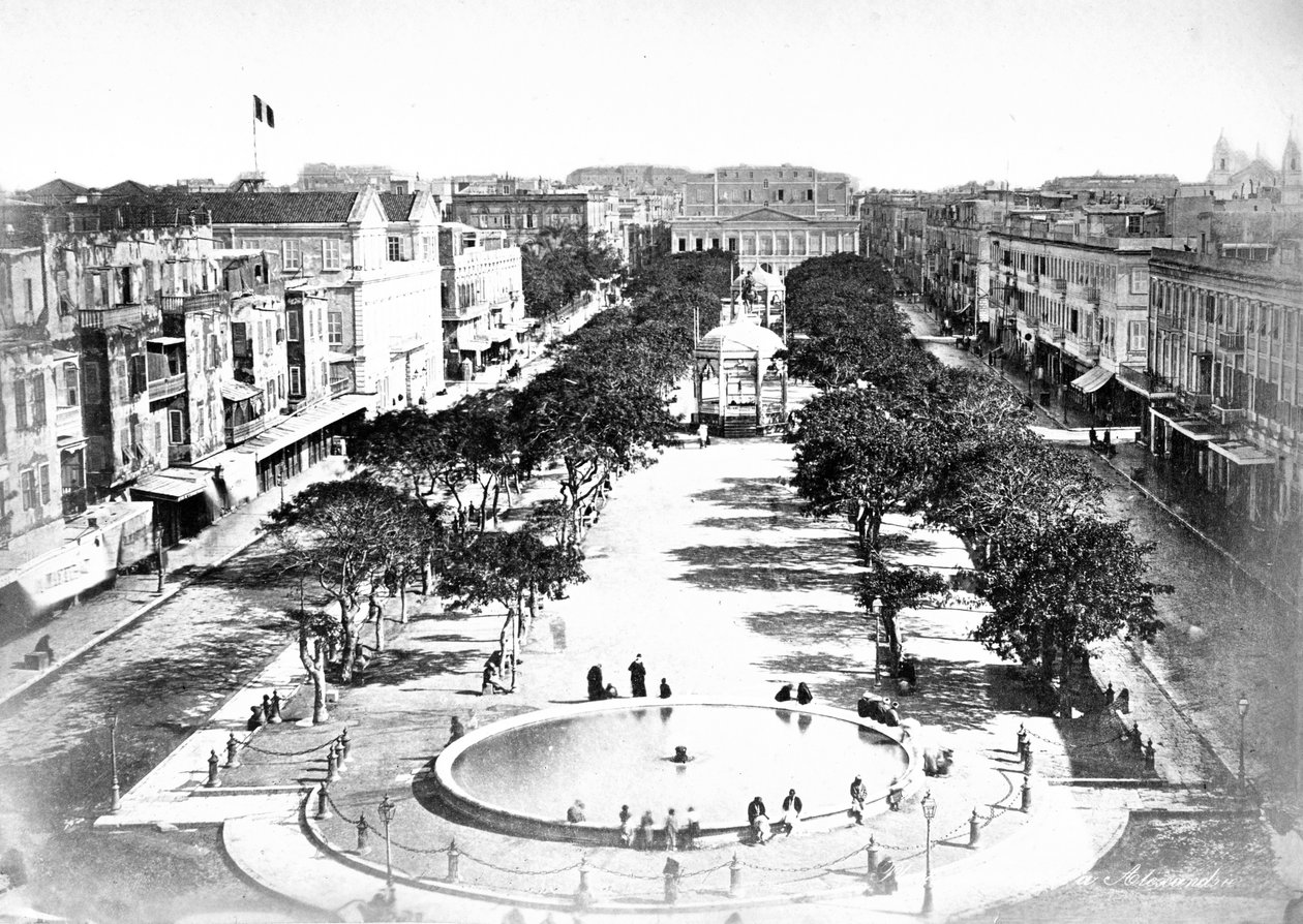 Velké náměstí, Alexandrie, Egypt, 1910 od Unbekannt