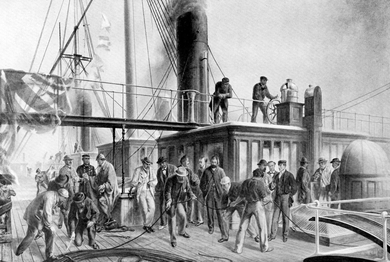 The Great Eastern získává ztracený atlantický kabel, 1866, c1920 od Unbekannt